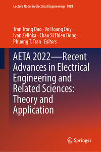 Vorderes Coverbild AETA 2022—Recent Advances in Electrical Engineering and Related Sciences: Theory and Application