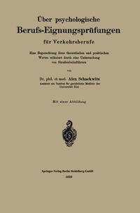 Vorderes Coverbild Über psychologische Berufs-Eignungsprüfungen für Verkehrsberufe