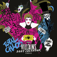 Vorderes Coverbild Pyramid – Disney Villains 2025 Broschürenkalender, 30x30cm, Kalender mit den Schurken von Disney, Monatsübersicht, nachhaltig nur mit Papierumschlag