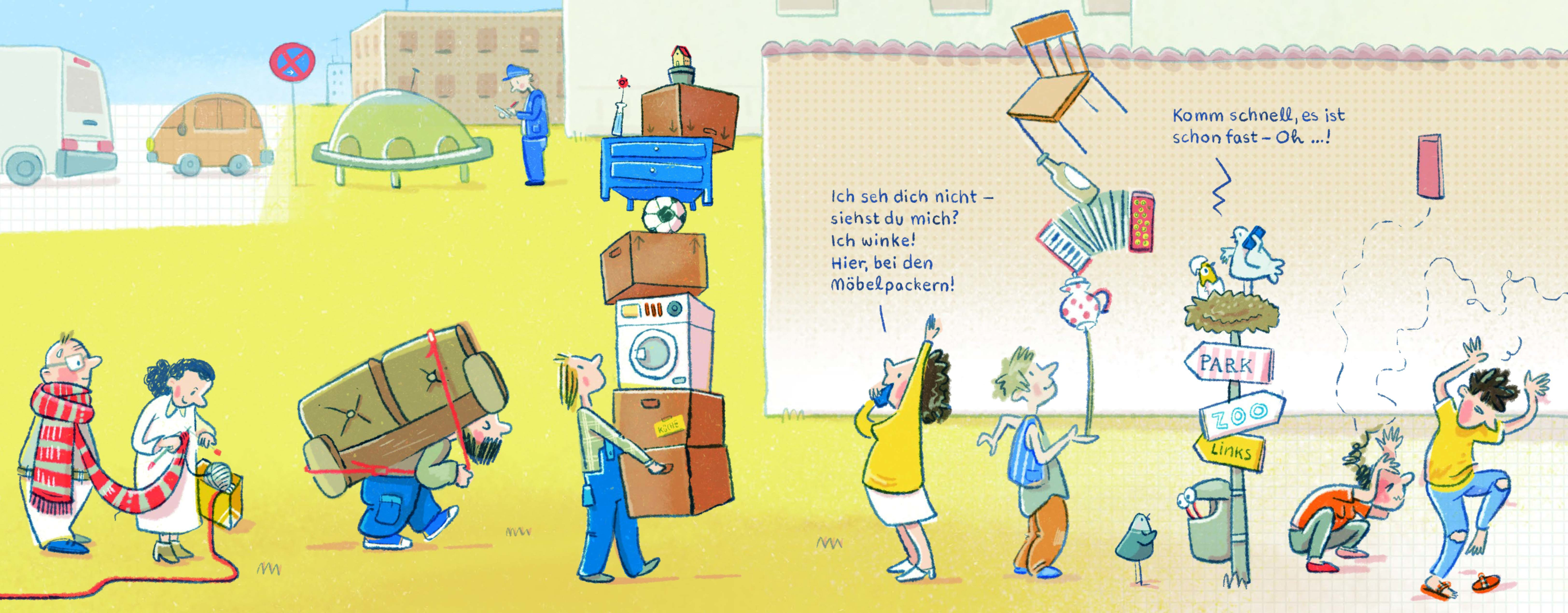 Beispielinhalt (Bild) Hallo, ist hier hinten?