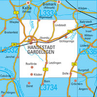 Vorderes Coverbild L3534 Hansestadt Gardelegen Topographische Karte 1:50000