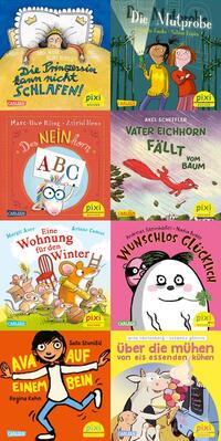 Vorderes Coverbild WWS Pixi-Box 295: Beliebte Autor*innen gratulieren Pixi