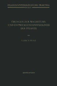 Vorderes Coverbild Übungen zur Wachstums- und Entwicklungsphysiologie der Pflanze