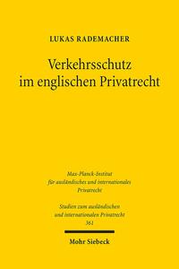 Vorderes Coverbild Verkehrsschutz im englischen Privatrecht