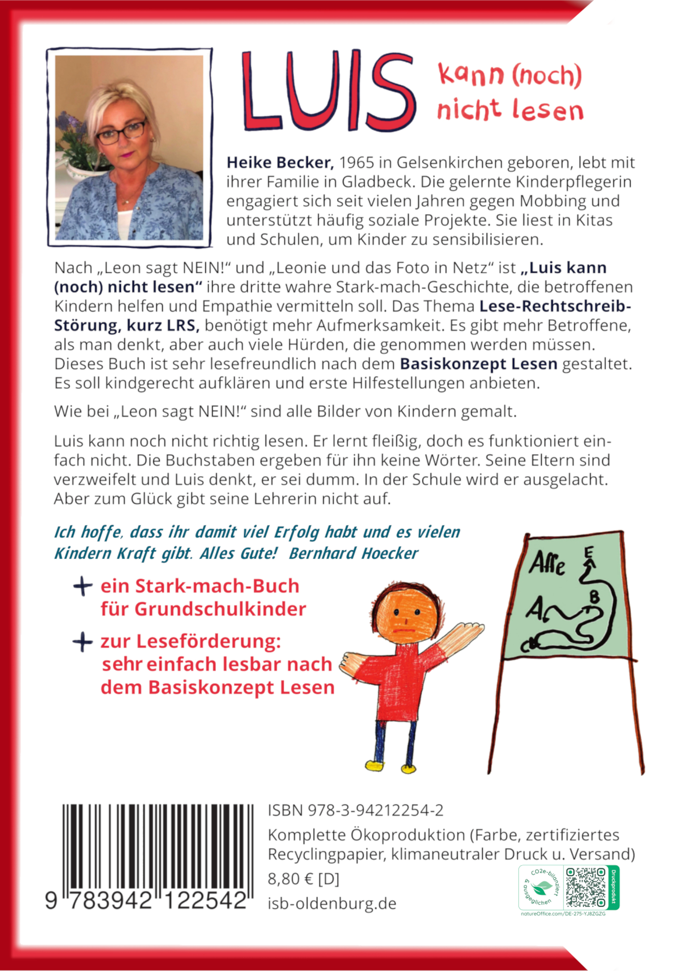 Rückseitencover Luis kann (noch) nicht lesen