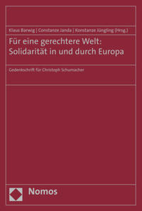 Vorderes Coverbild Für eine gerechtere Welt: Solidarität in und durch Europa