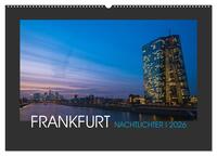 Vorderes Coverbild FRANKFURT - Nachtlichter 2026 (Wandkalender 2026 DIN A2 quer), CALVENDO Monatskalender