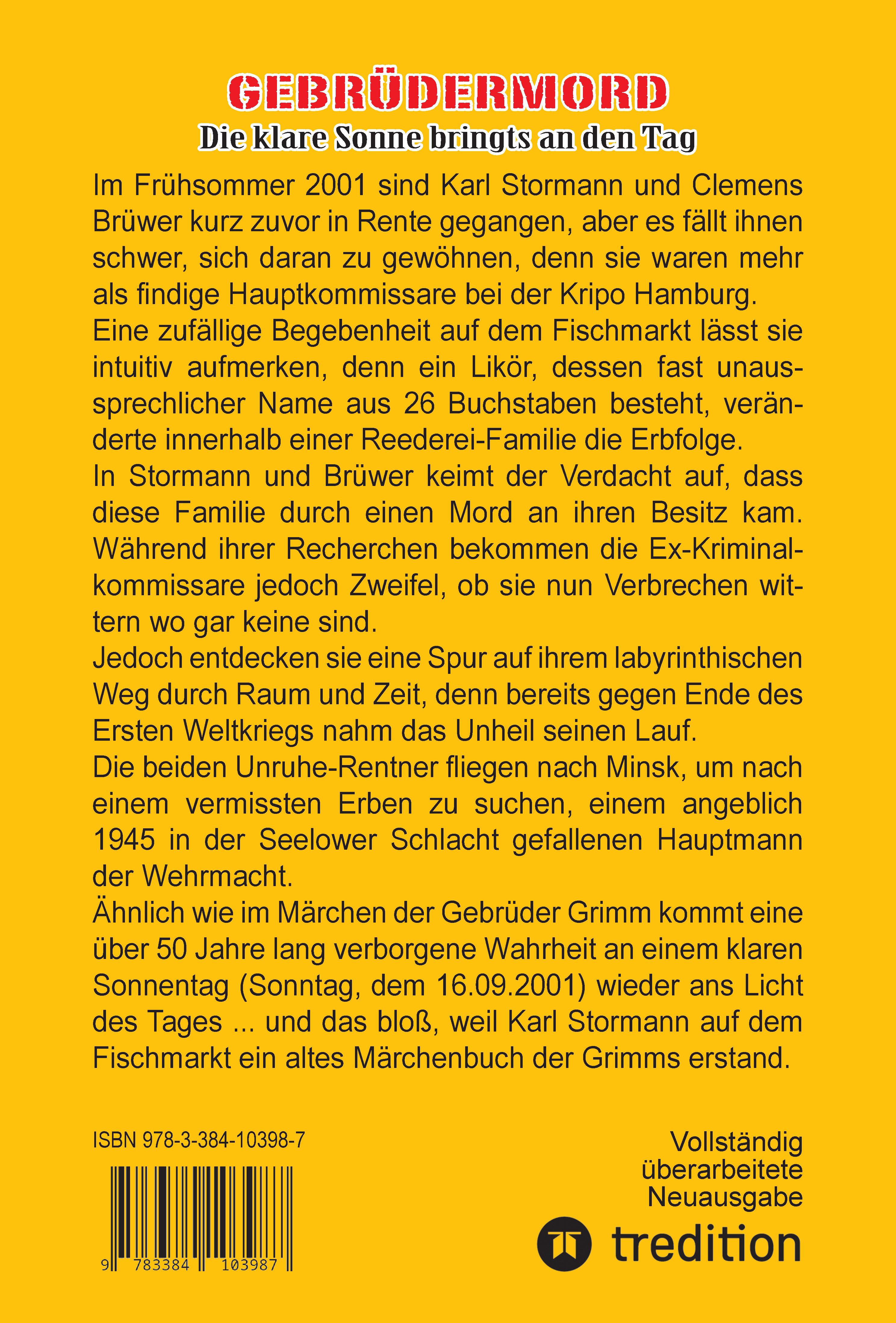 Rückseitencover Gebrüdermord