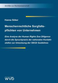 Vorderes Coverbild Menschenrechtliche Sorgfaltspflichten von Unternehmen