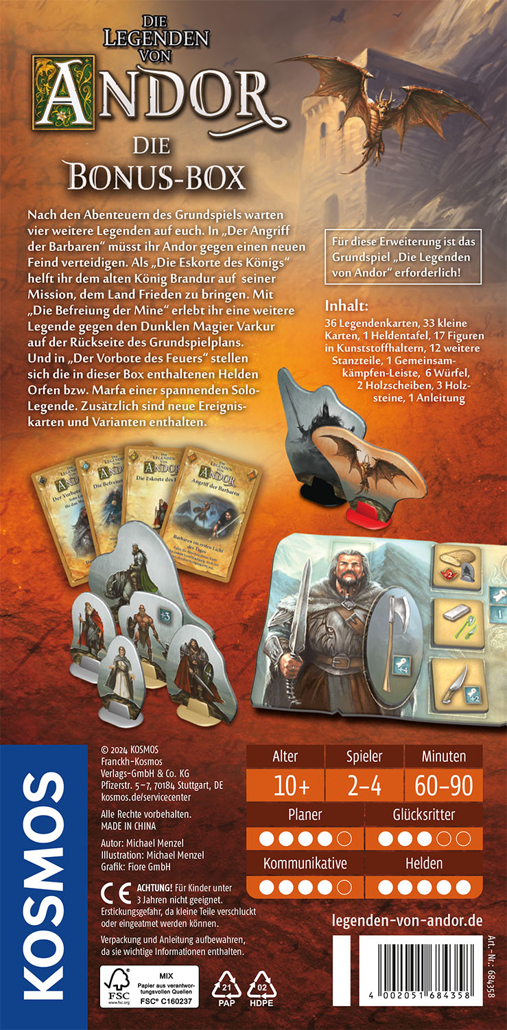 Rückseitencover Andor Die Bonus-Box
