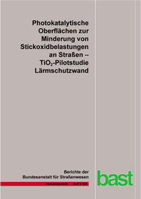 Vorderes Coverbild Photokatalytische Oberflächen zur Minderung von Stickoxidbelastungen an Straßen