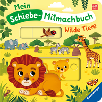 Vorderes Coverbild Mein Schiebe-Mitmachbuch - Wilde Tiere
