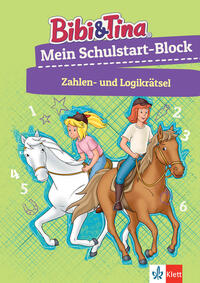 Vorderes Coverbild Bibi & Tina: Mein Schulstart-Block Zahlen- und Logikrätsel