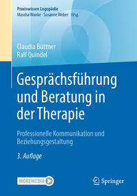 Vorderes Coverbild Gesprächsführung und Beratung in der Therapie