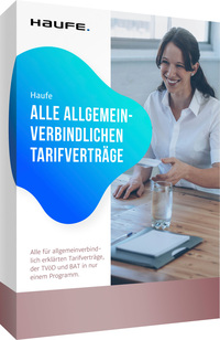 Vorderes Coverbild Haufe Alle allgemeinverbindlichen Tarifverträge