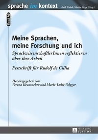 Vorderes Coverbild Meine Sprachen, meine Forschung und ich