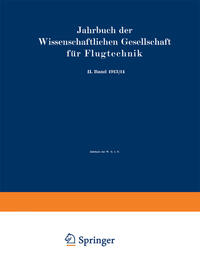 Vorderes Coverbild Jahrbuch der Wissenschaftlichen Gesellschaft für Flugtechnik