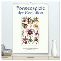 Vorderes Coverbild Formenspiele der Evolution. Chromolithographien des 19. Jahrhunderts (hochwertiger Premium Wandkalender 2026 DIN A2 hoch), Kunstdruck in Hochglanz