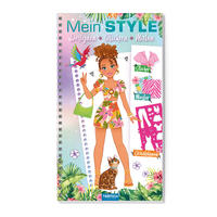 Vorderes Coverbild Trötsch Malbuch mit Schablonen und Stickern Mein Style Holiday