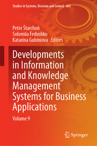 Vorderes Coverbild Developments in Information and Knowledge Management Systems for Business Applications