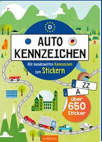 Vorderes Coverbild Autokennzeichen – Alle bundesweiten Kennzeichen zum Stickern