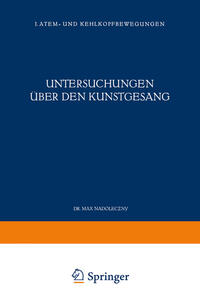 Vorderes Coverbild Untersuchungen über den Kunstgesang