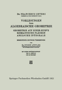Vorderes Coverbild Vorlesungen über Algebraische Geometrie