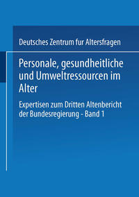 Vorderes Coverbild Personale, gesundheitliche und Umweltressourcen im Alter