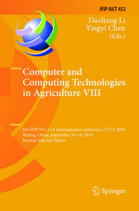 Vorderes Coverbild Computer and Computing Technologies in Agriculture VIII
