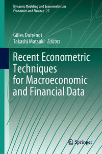 Vorderes Coverbild Recent Econometric Techniques for Macroeconomic and Financial Data