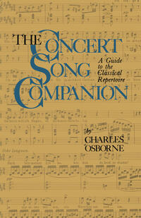Vorderes Coverbild The Concert Song Companion