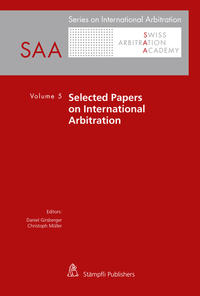 Vorderes Coverbild Selected Papers on International Arbitration