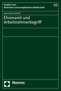 Vorderes Coverbild Ehrenamt und Arbeitnehmerbegriff