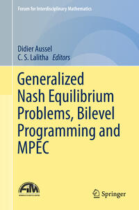 Vorderes Coverbild Generalized Nash Equilibrium Problems, Bilevel Programming and MPEC