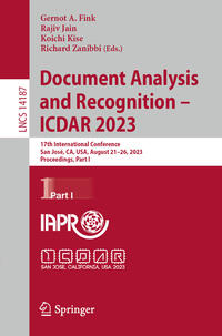 Vorderes Coverbild Document Analysis and Recognition - ICDAR 2023
