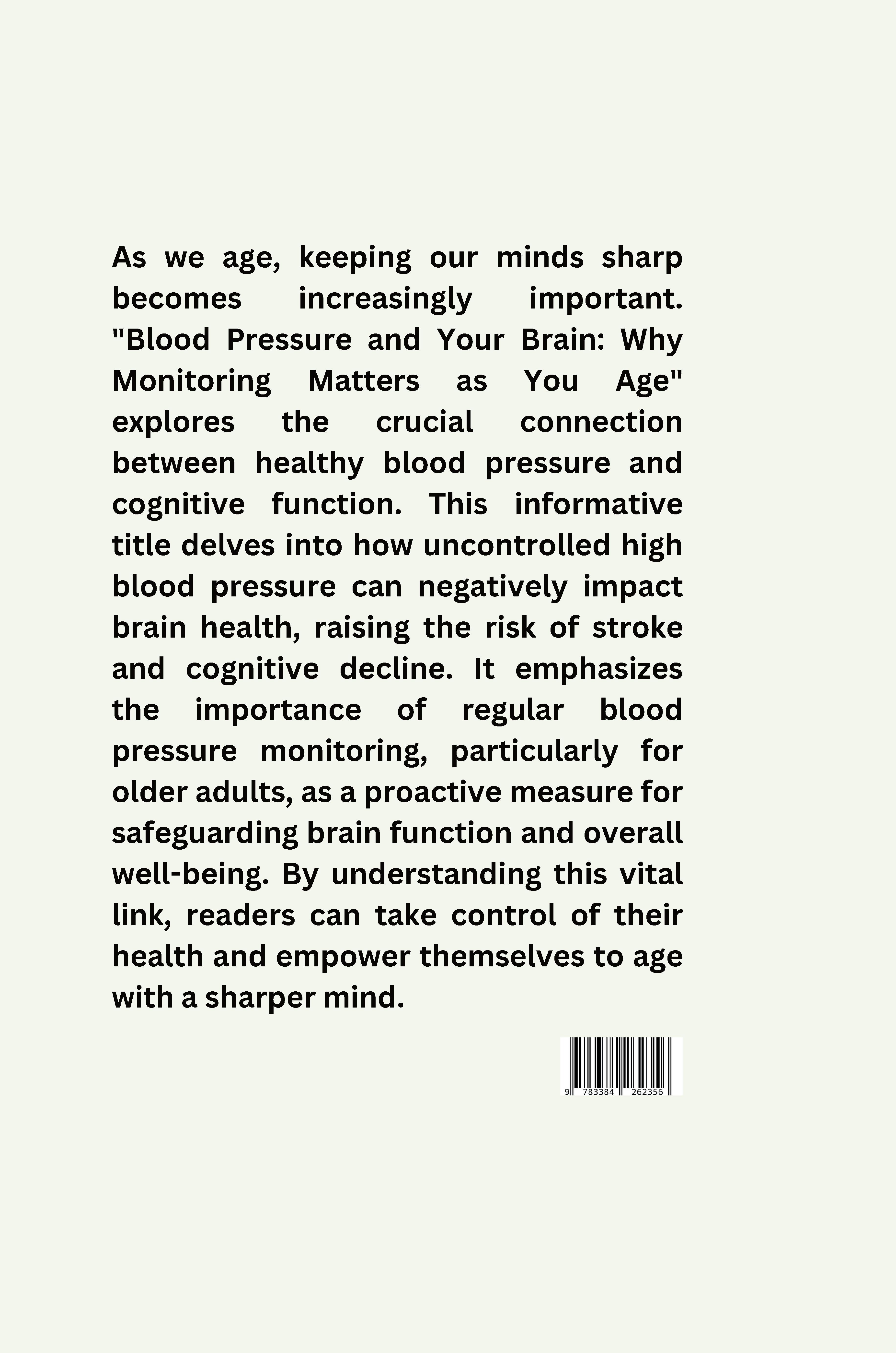 Rückseitencover Blood Pressure and Your Brain: Why Monitoring Matters as You Age