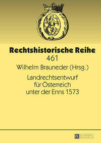 Vorderes Coverbild Landrechtsentwurf für Österreich unter der Enns 1573