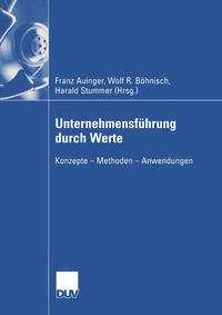 Vorderes Coverbild Unternehmensführung durch Werte