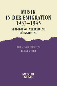 Vorderes Coverbild Musik in der Emigration 1933-1945