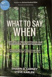 Vorderes Coverbild What To Say When