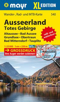 Vorderes Coverbild Mayr Wanderkarte Ausseerland, Totes Gebirge XL 1:25.000