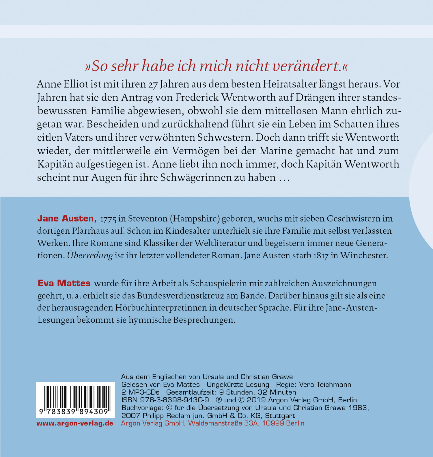 Rückseitencover Überredung