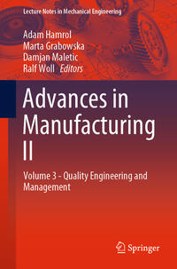 Vorderes Coverbild Advances in Manufacturing II