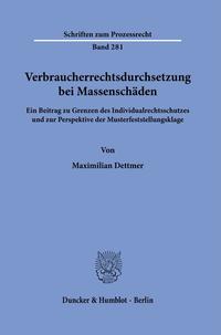 Vorderes Coverbild Verbraucherrechtsdurchsetzung bei Massenschäden.