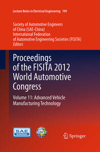 Vorderes Coverbild Proceedings of the FISITA 2012 World Automotive Congress