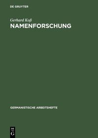 Vorderes Coverbild Namenforschung