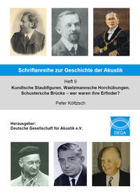 Vorderes Coverbild Schriftenreihe zur Geschichte der Akustik - Heft 9