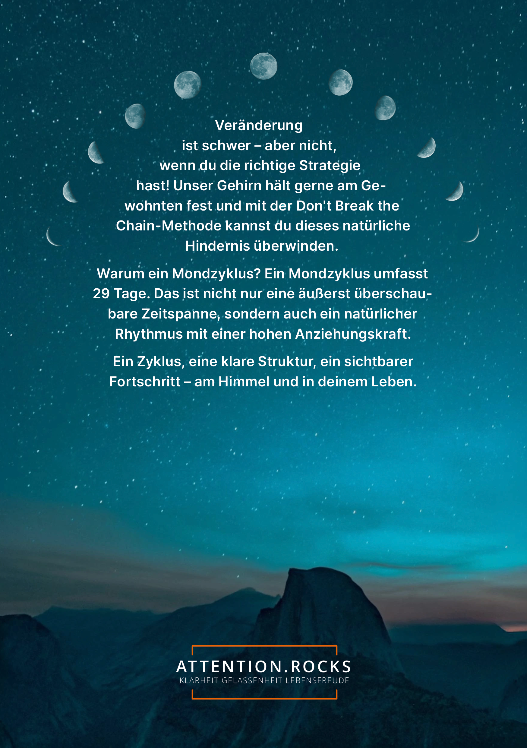 Rückseitencover Don't break the Chain