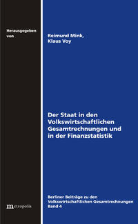 Vorderes Coverbild Der Staat in den Volkswirtschaftlichen Gesamtrechnungen und in der Finanzstatistik