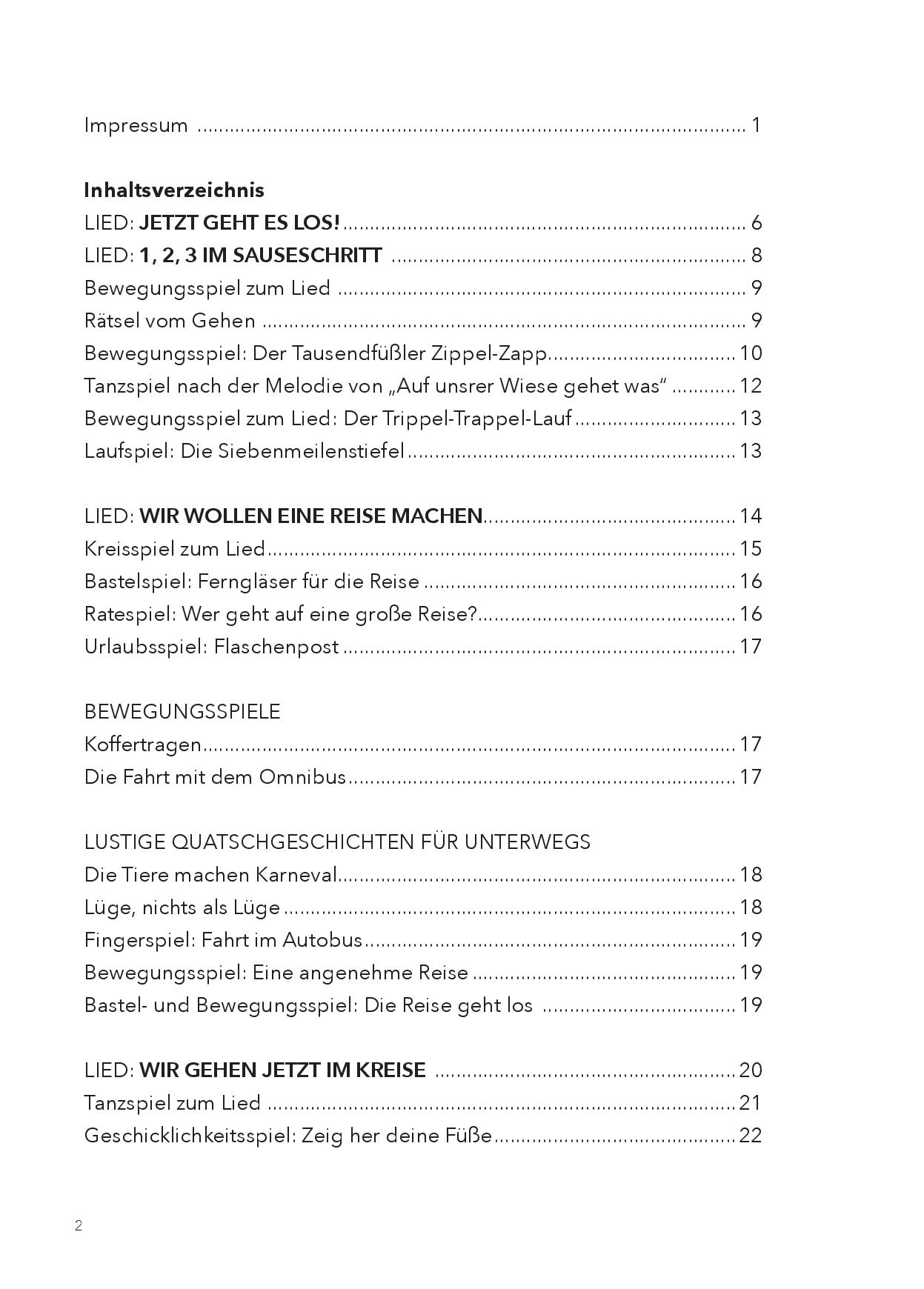 Beispielinhalt (Bild) Detlev Jöcker: 1, 2, 3 im Sauseschritt (ab 1-7 Jahre)